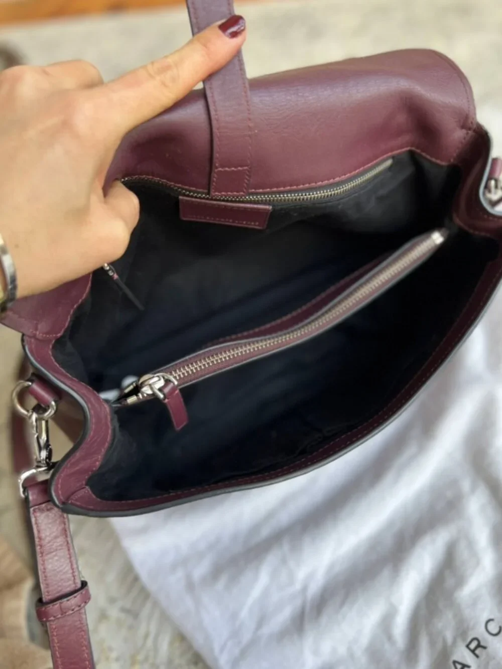 Marc Jacobs Leather Satchel Shoulder Bag